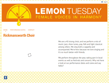 Tablet Screenshot of lemontuesday.com